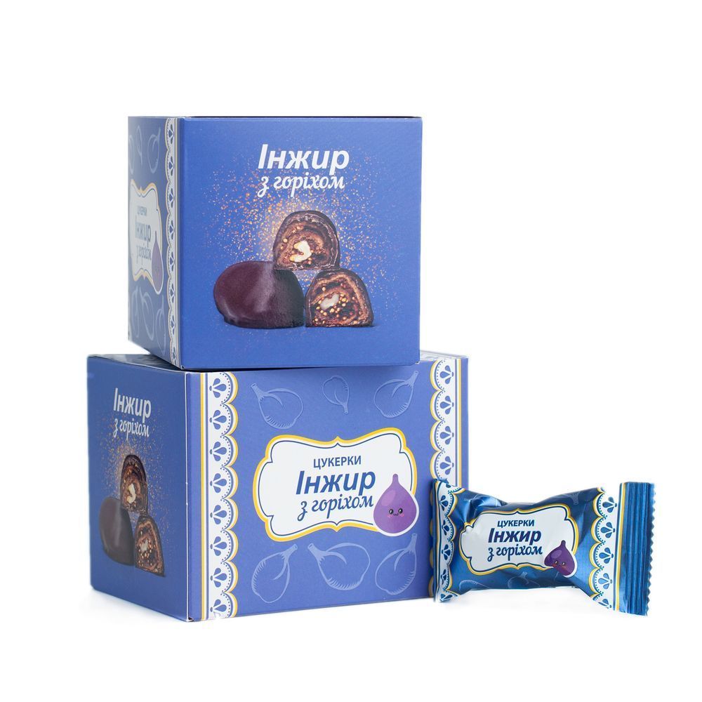 Інжир з горіхом &ndash; цукерки в коробці 270г