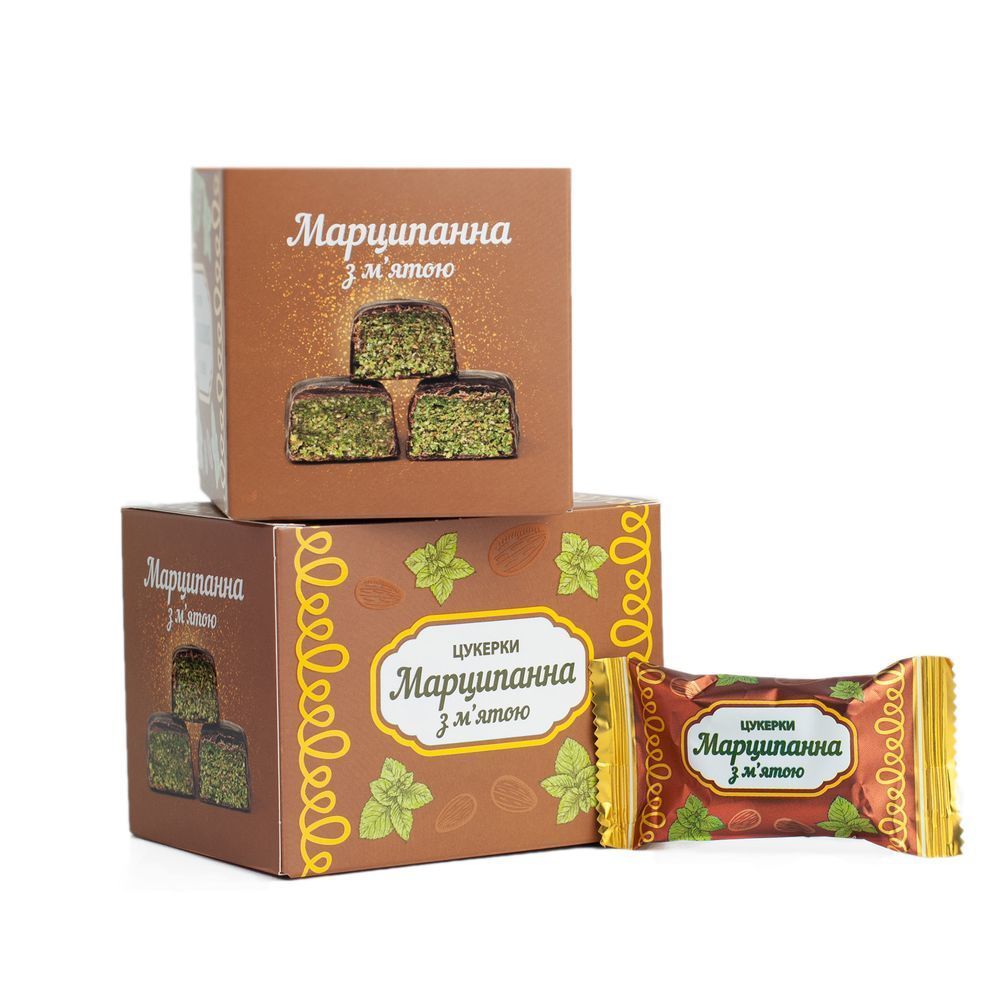 Марципанна з м&rsquo;ятою &ndash; цукерки в коробці 270г