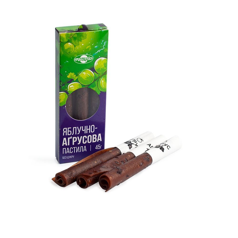 Пастила яблучно-аґрусова без цукру &ndash; 45 г