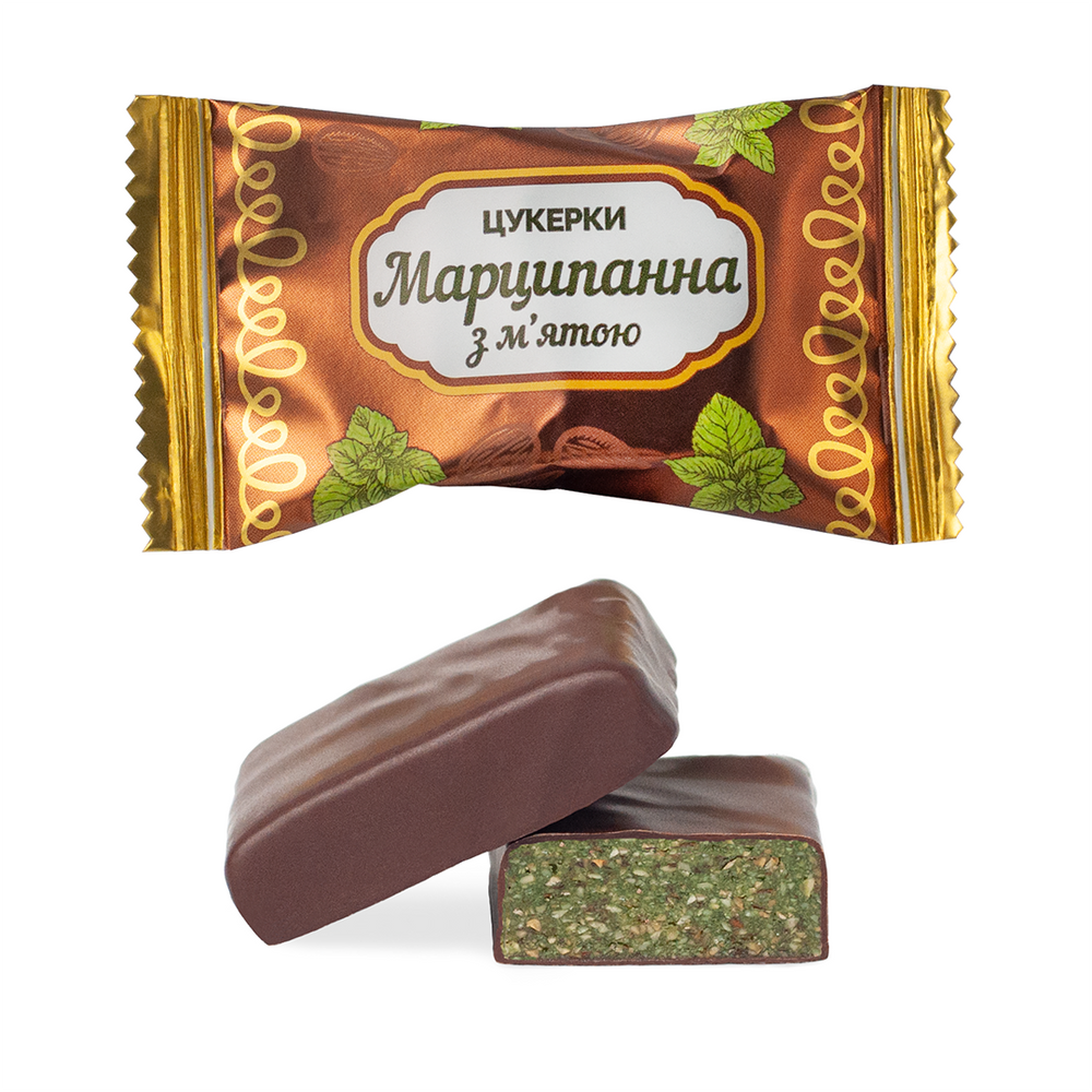 Цукерки "Марципанна з м'ятою" &ndash; Ящик 1.0 кг