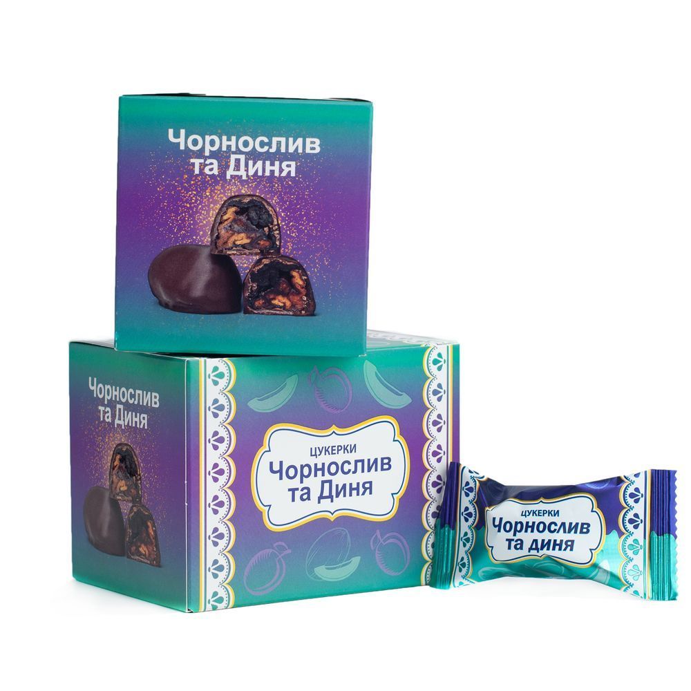 Коробка цукерок Чорнослив та Диня 270г